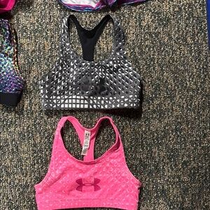 Under Armour Pink and Black Sports Bras